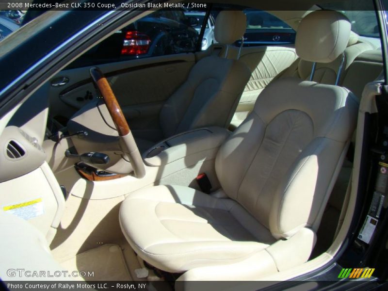 Obsidian Black Metallic / Stone 2008 Mercedes-Benz CLK 350 Coupe