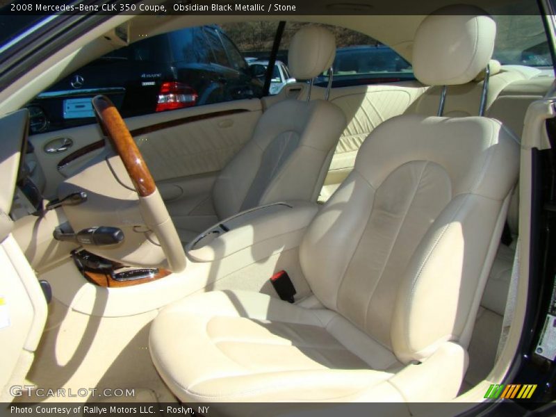 Obsidian Black Metallic / Stone 2008 Mercedes-Benz CLK 350 Coupe