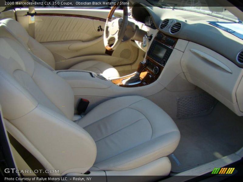 Obsidian Black Metallic / Stone 2008 Mercedes-Benz CLK 350 Coupe