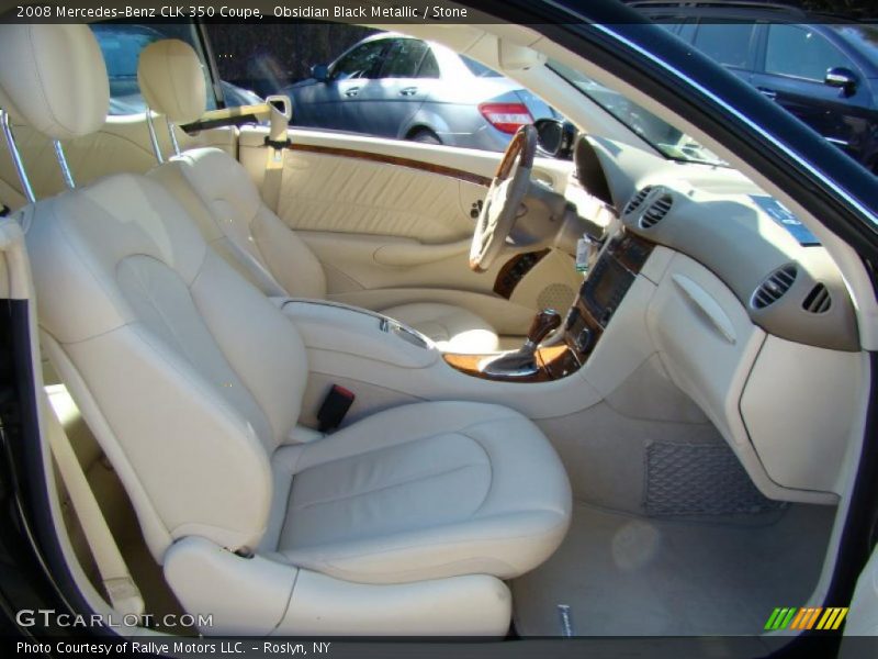 Obsidian Black Metallic / Stone 2008 Mercedes-Benz CLK 350 Coupe