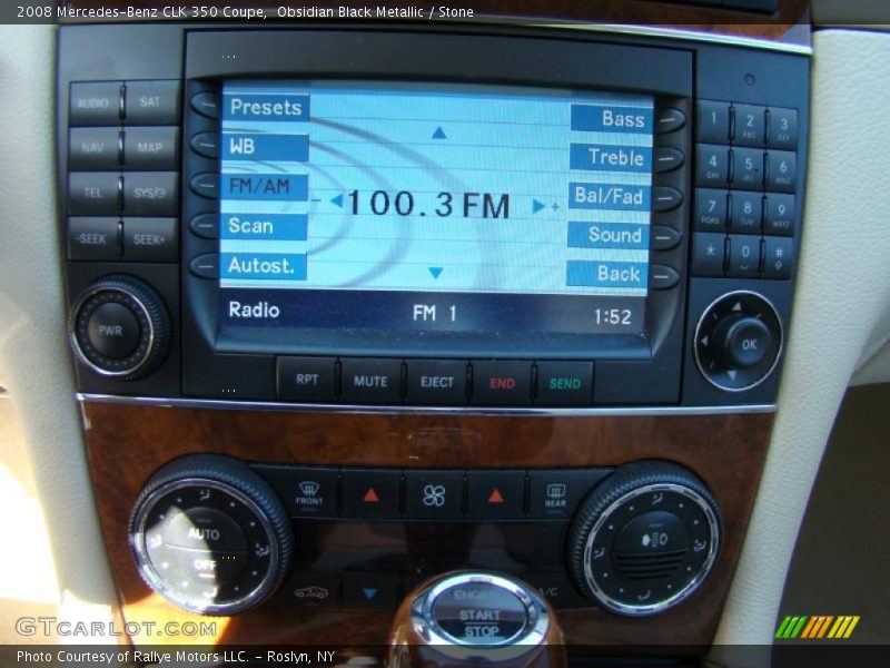 Obsidian Black Metallic / Stone 2008 Mercedes-Benz CLK 350 Coupe