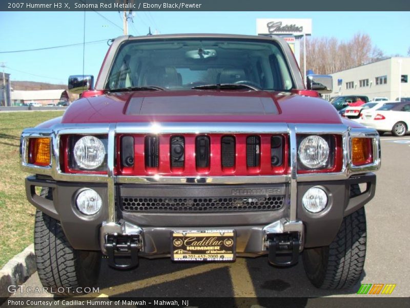 Sonoma Red Metallic / Ebony Black/Pewter 2007 Hummer H3 X
