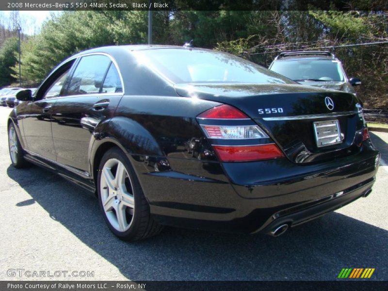 Black / Black 2008 Mercedes-Benz S 550 4Matic Sedan