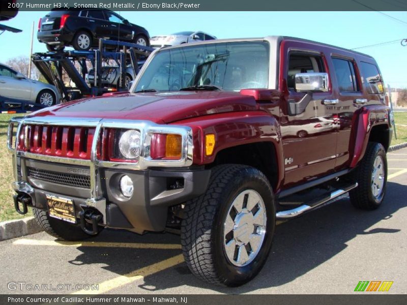 Sonoma Red Metallic / Ebony Black/Pewter 2007 Hummer H3 X