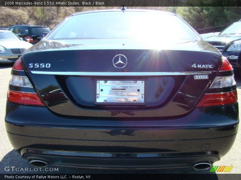 Black / Black 2008 Mercedes-Benz S 550 4Matic Sedan