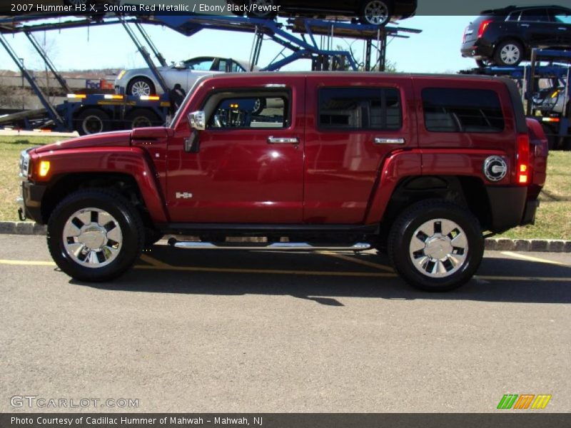 Sonoma Red Metallic / Ebony Black/Pewter 2007 Hummer H3 X