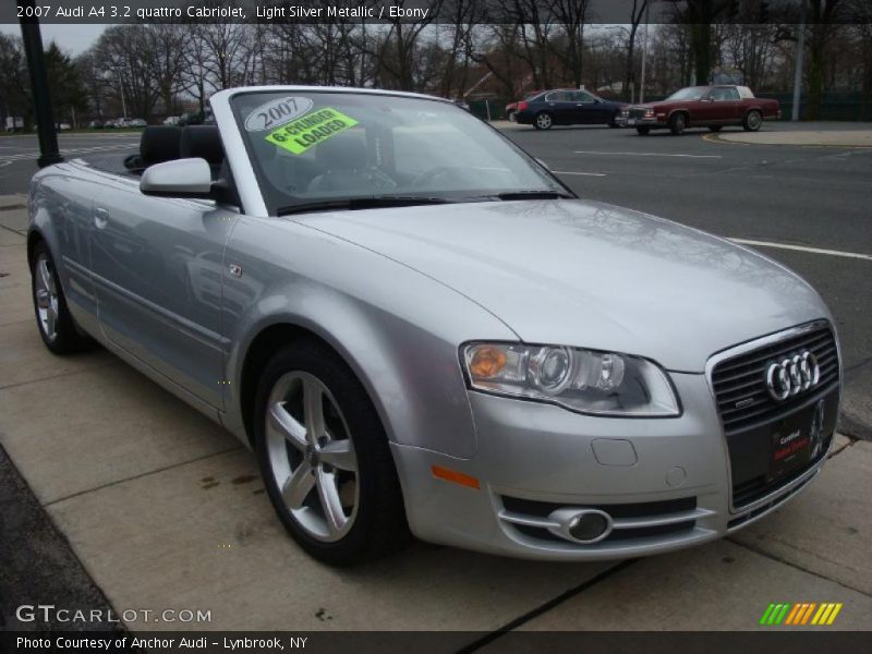 Light Silver Metallic / Ebony 2007 Audi A4 3.2 quattro Cabriolet