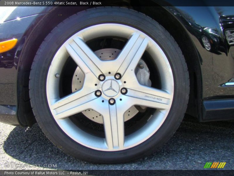 Black / Black 2008 Mercedes-Benz S 550 4Matic Sedan