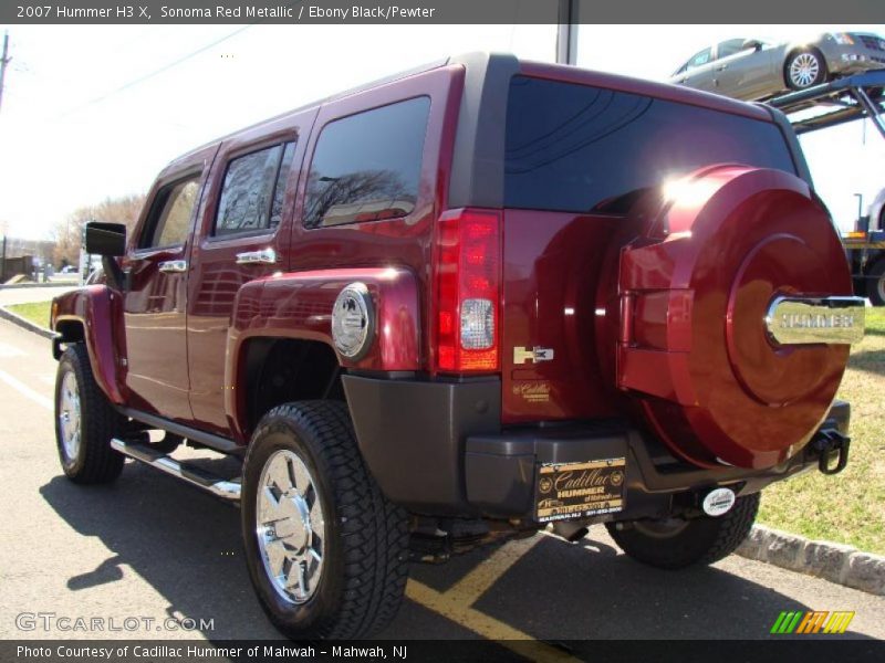 Sonoma Red Metallic / Ebony Black/Pewter 2007 Hummer H3 X
