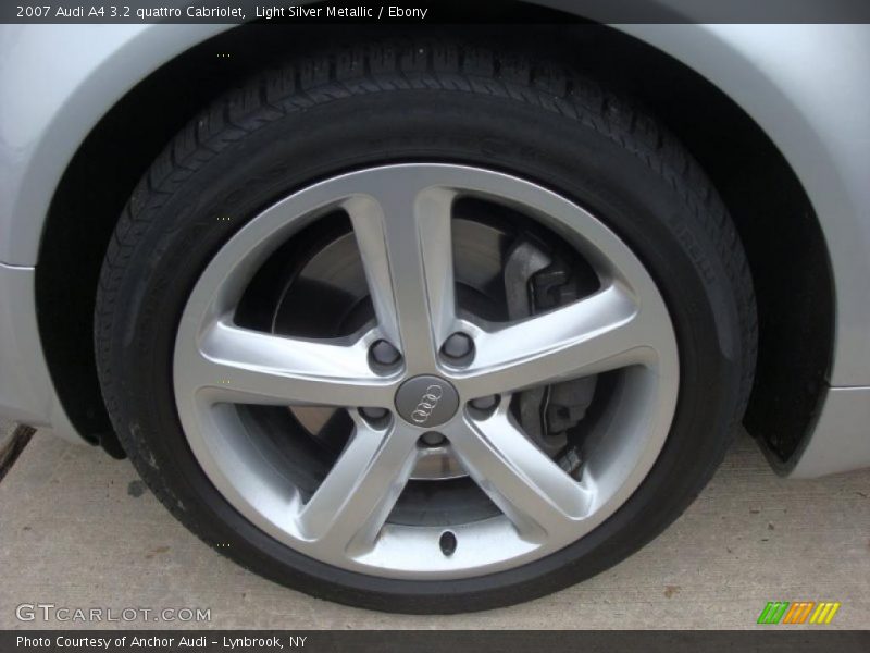 Light Silver Metallic / Ebony 2007 Audi A4 3.2 quattro Cabriolet