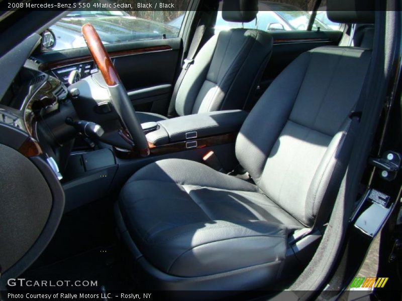 Black / Black 2008 Mercedes-Benz S 550 4Matic Sedan