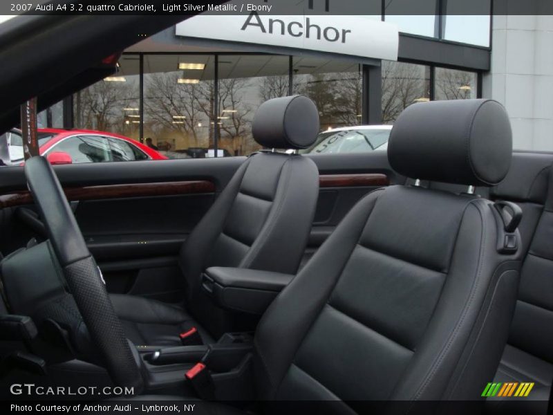 Light Silver Metallic / Ebony 2007 Audi A4 3.2 quattro Cabriolet