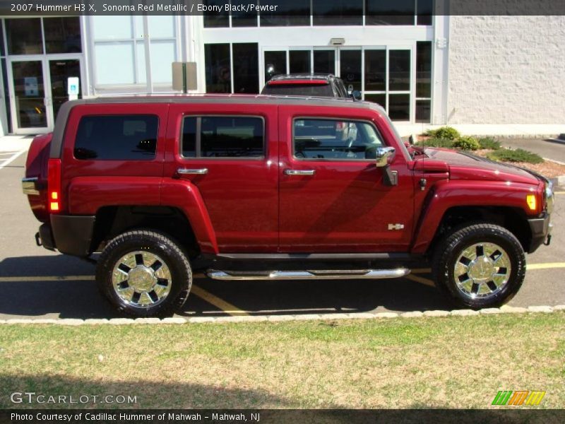 Sonoma Red Metallic / Ebony Black/Pewter 2007 Hummer H3 X