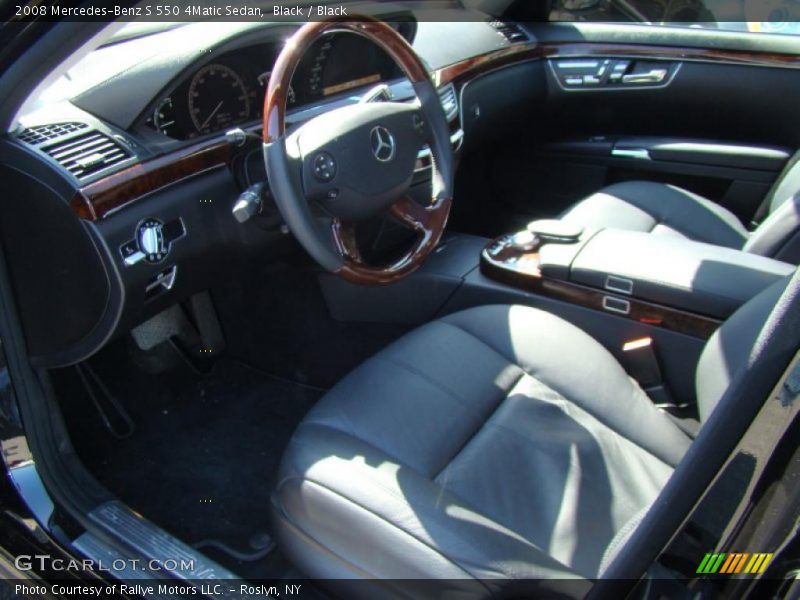 Black / Black 2008 Mercedes-Benz S 550 4Matic Sedan