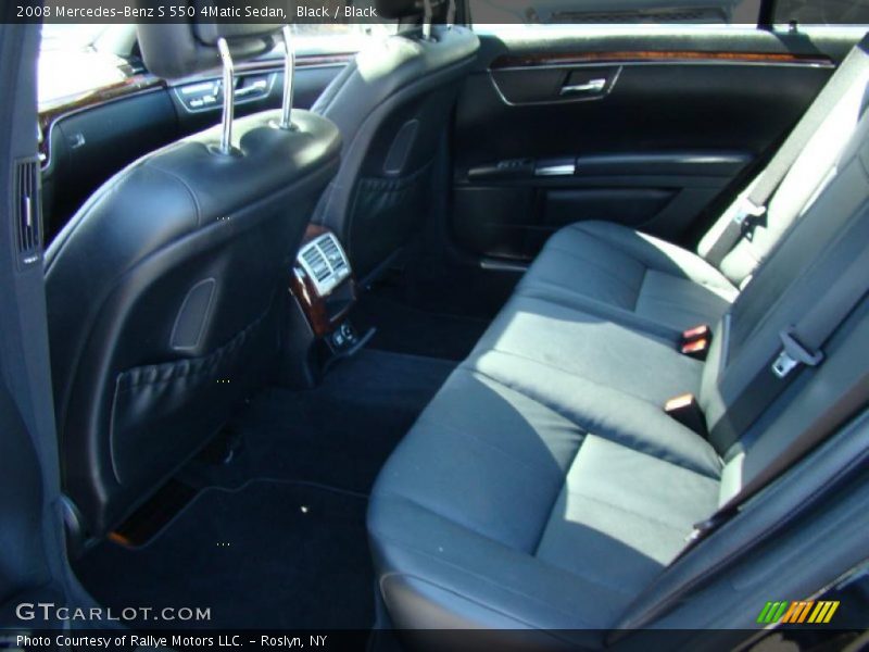 Black / Black 2008 Mercedes-Benz S 550 4Matic Sedan