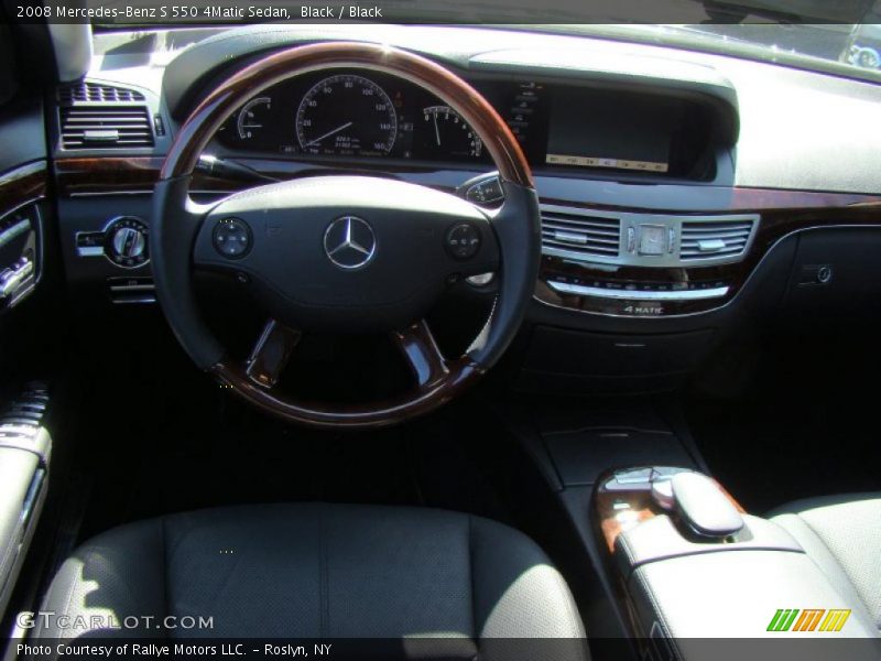 Black / Black 2008 Mercedes-Benz S 550 4Matic Sedan