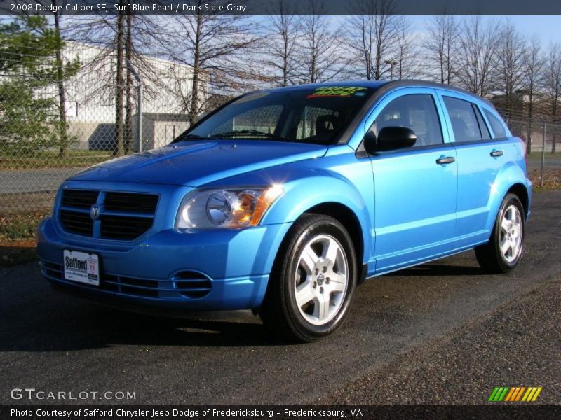 Surf Blue Pearl / Dark Slate Gray 2008 Dodge Caliber SE