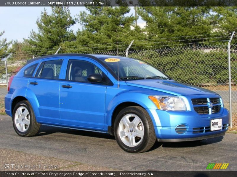 Surf Blue Pearl / Dark Slate Gray 2008 Dodge Caliber SE