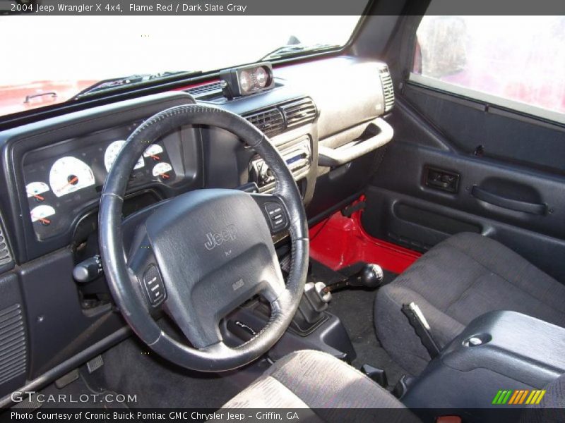 Flame Red / Dark Slate Gray 2004 Jeep Wrangler X 4x4