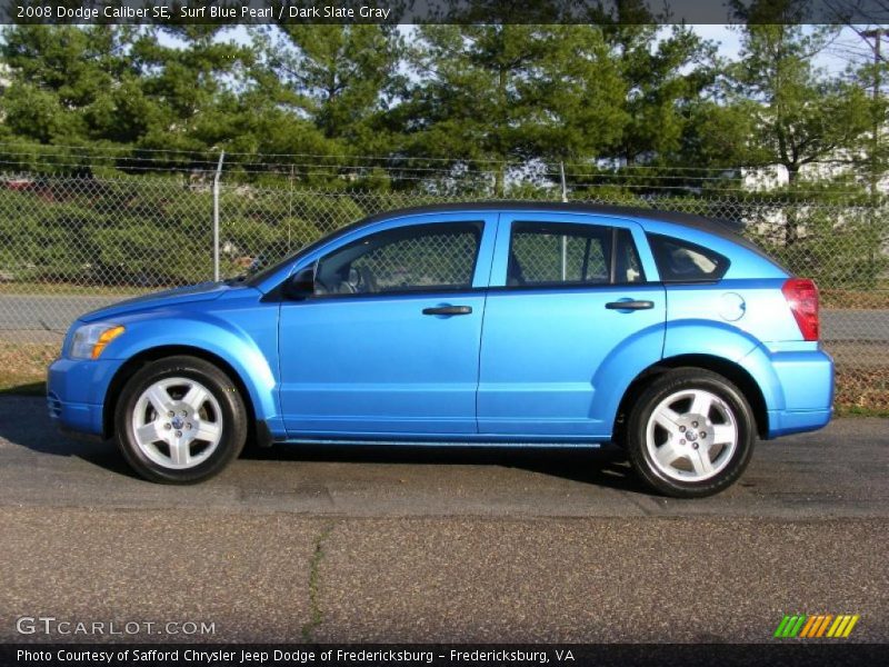 Surf Blue Pearl / Dark Slate Gray 2008 Dodge Caliber SE