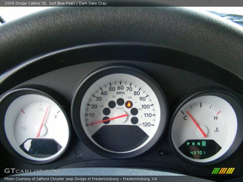 Surf Blue Pearl / Dark Slate Gray 2008 Dodge Caliber SE