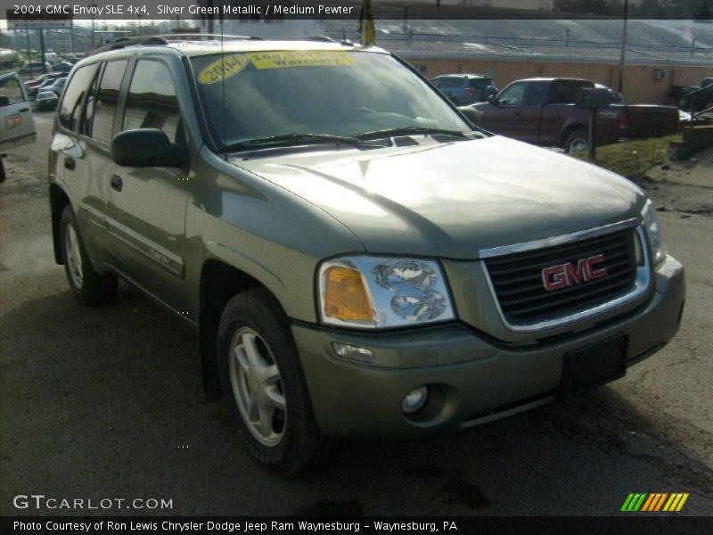 Silver Green Metallic / Medium Pewter 2004 GMC Envoy SLE 4x4