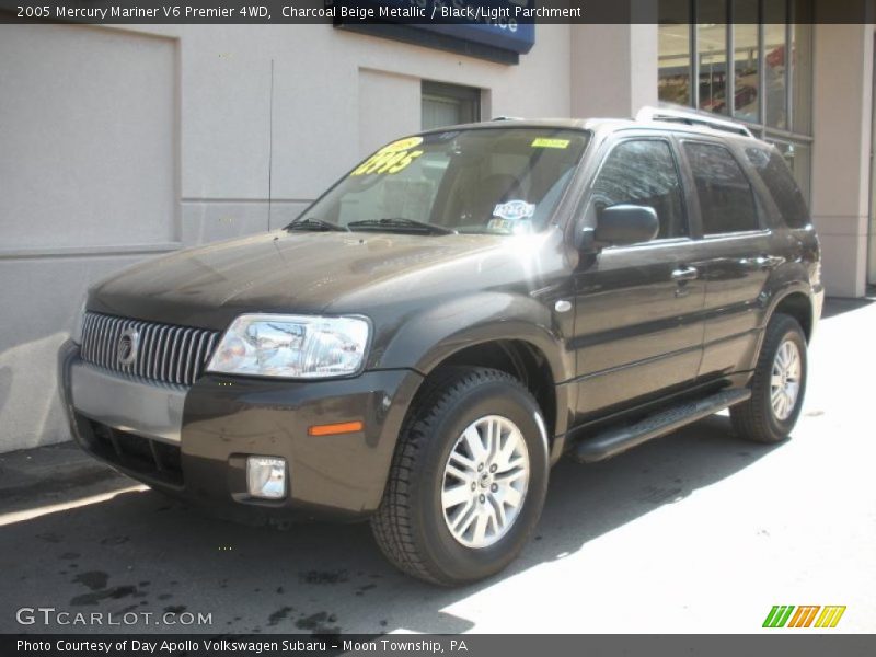 Charcoal Beige Metallic / Black/Light Parchment 2005 Mercury Mariner V6 Premier 4WD