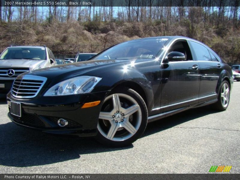 Black / Black 2007 Mercedes-Benz S 550 Sedan
