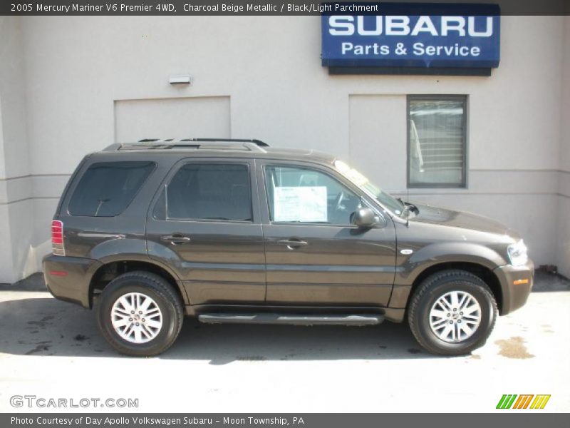 Charcoal Beige Metallic / Black/Light Parchment 2005 Mercury Mariner V6 Premier 4WD