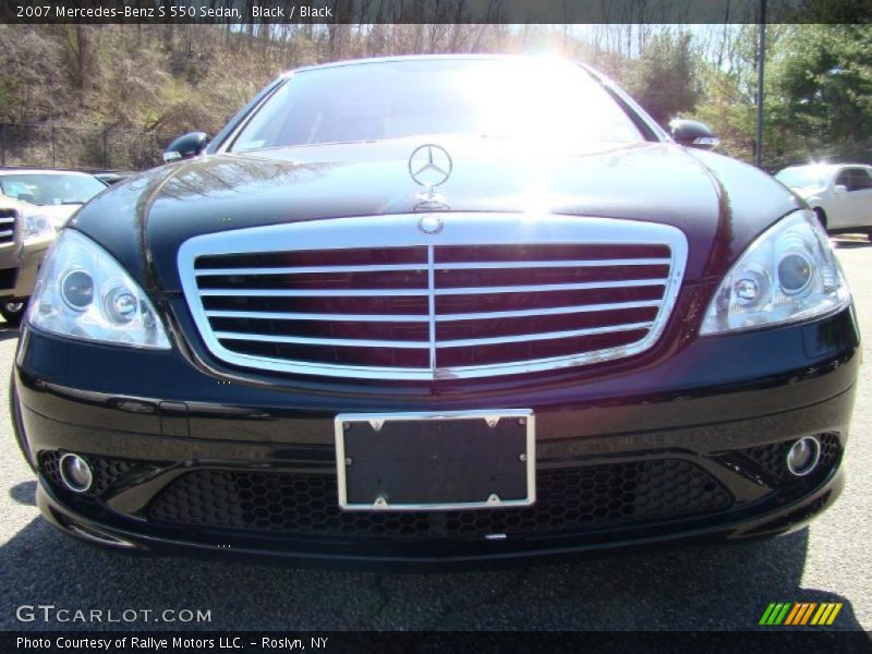 Black / Black 2007 Mercedes-Benz S 550 Sedan