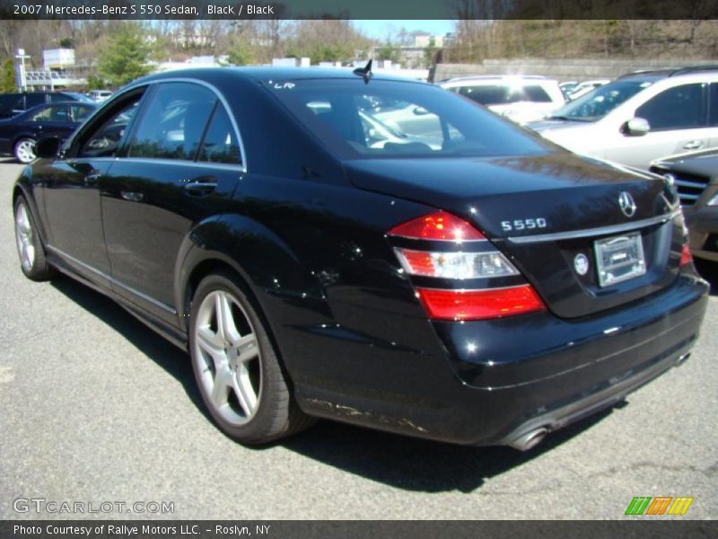 Black / Black 2007 Mercedes-Benz S 550 Sedan