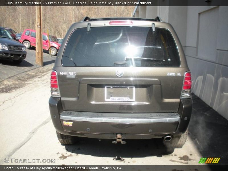 Charcoal Beige Metallic / Black/Light Parchment 2005 Mercury Mariner V6 Premier 4WD