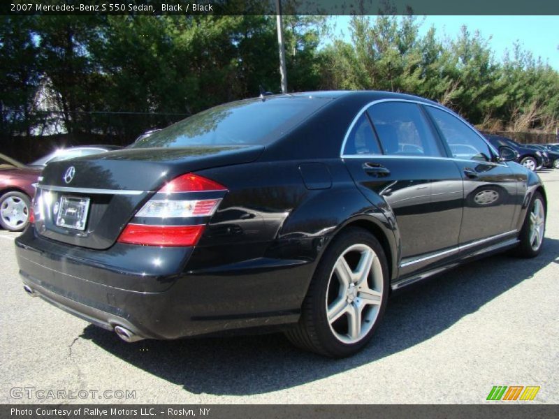 Black / Black 2007 Mercedes-Benz S 550 Sedan