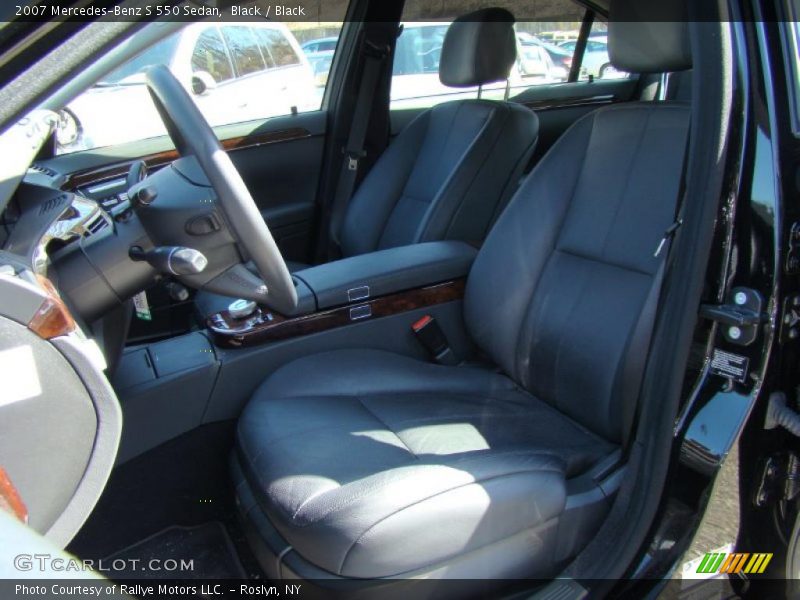 Black / Black 2007 Mercedes-Benz S 550 Sedan