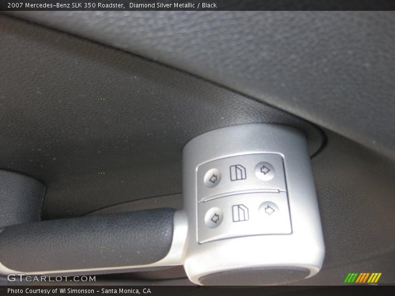Diamond Silver Metallic / Black 2007 Mercedes-Benz SLK 350 Roadster