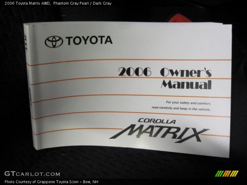 Phantom Gray Pearl / Dark Gray 2006 Toyota Matrix AWD