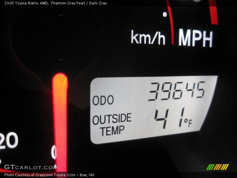 Phantom Gray Pearl / Dark Gray 2006 Toyota Matrix AWD