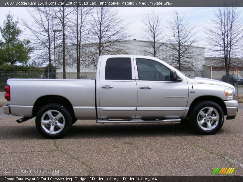 Bright Silver Metallic / Medium Slate Gray 2007 Dodge Ram 1500 Lone Star Edition Quad Cab