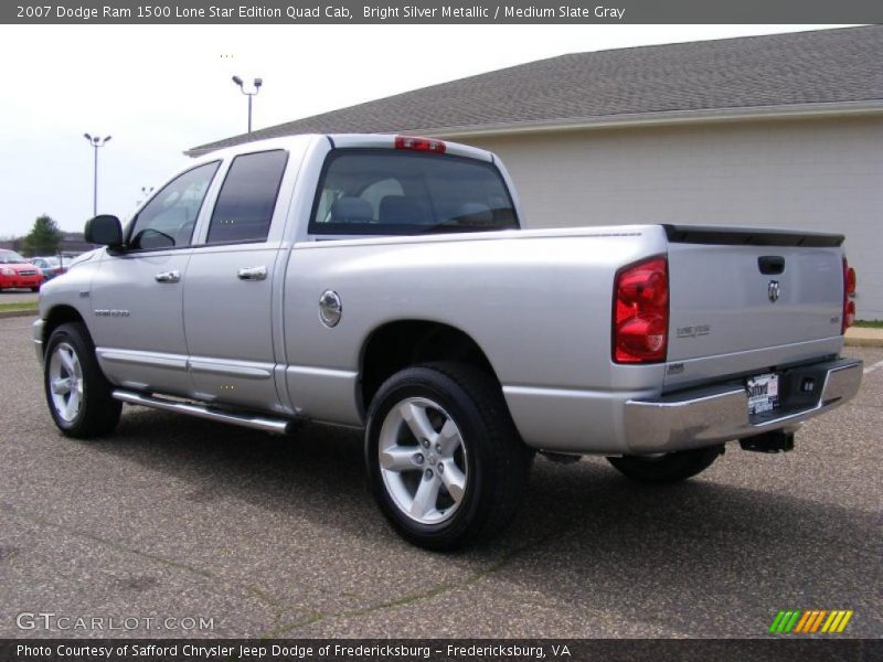 Bright Silver Metallic / Medium Slate Gray 2007 Dodge Ram 1500 Lone Star Edition Quad Cab