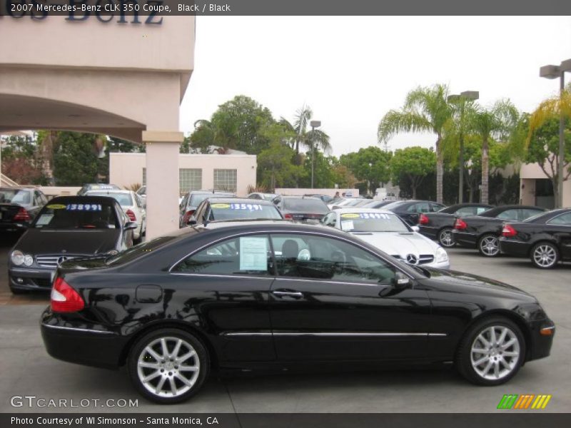 Black / Black 2007 Mercedes-Benz CLK 350 Coupe