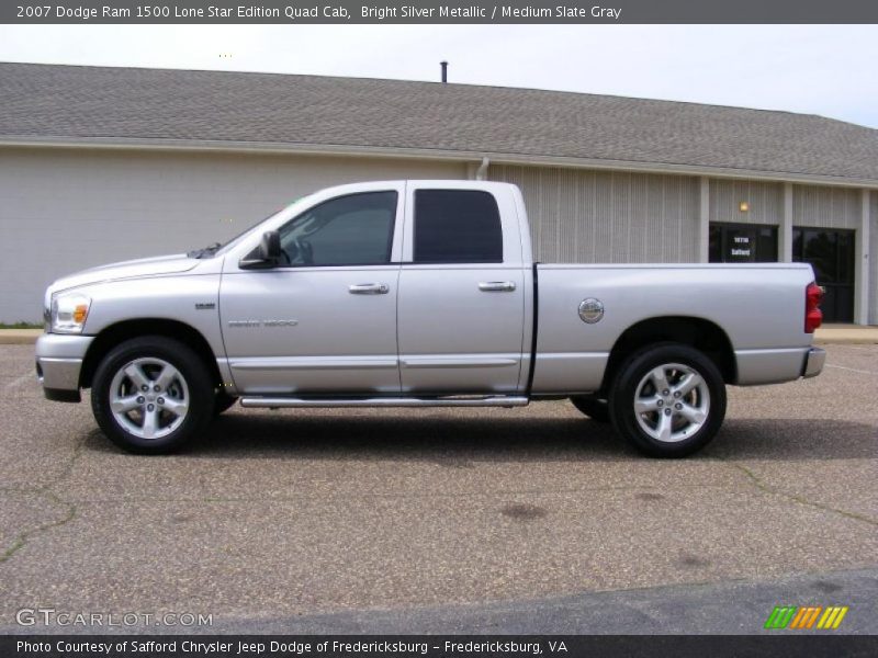 Bright Silver Metallic / Medium Slate Gray 2007 Dodge Ram 1500 Lone Star Edition Quad Cab