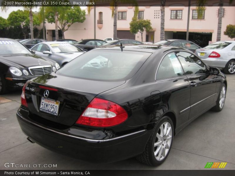 Black / Black 2007 Mercedes-Benz CLK 350 Coupe