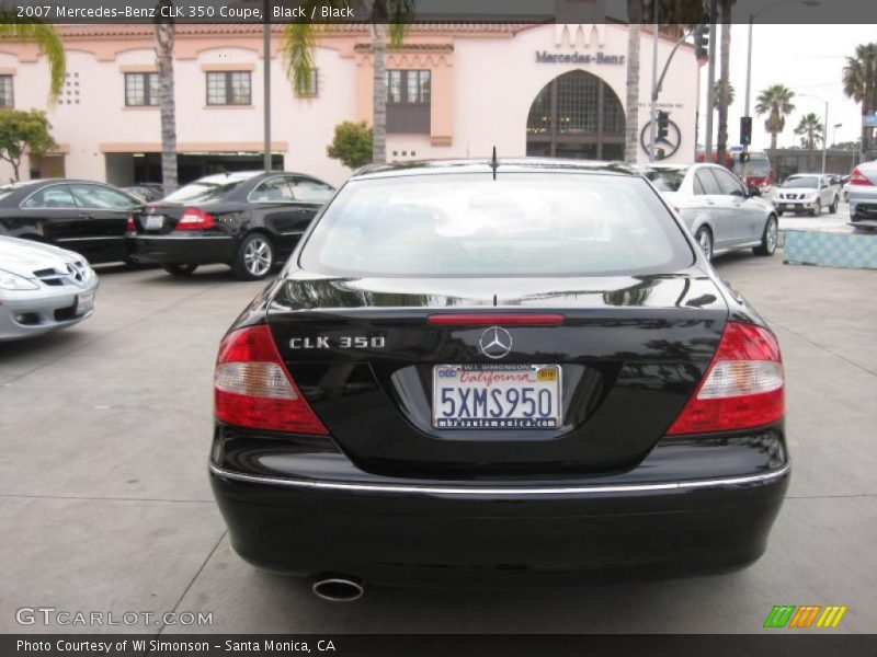 Black / Black 2007 Mercedes-Benz CLK 350 Coupe