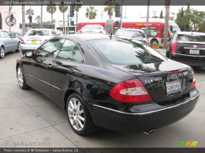 Black / Black 2007 Mercedes-Benz CLK 350 Coupe