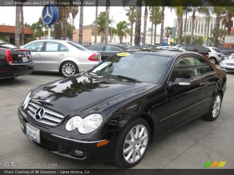 Black / Black 2007 Mercedes-Benz CLK 350 Coupe