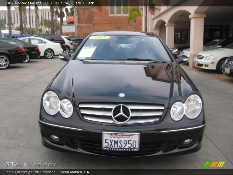 Black / Black 2007 Mercedes-Benz CLK 350 Coupe