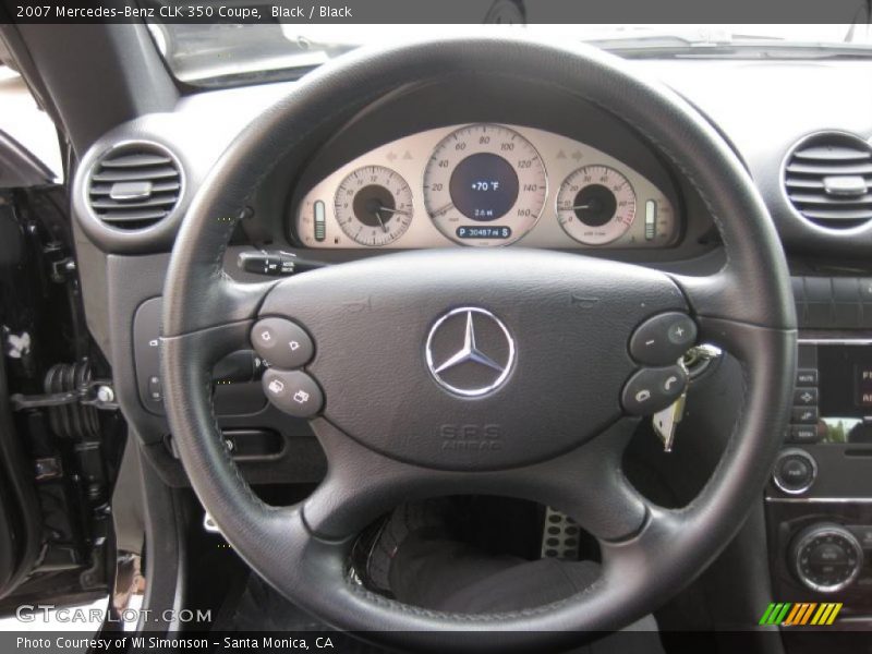 Black / Black 2007 Mercedes-Benz CLK 350 Coupe
