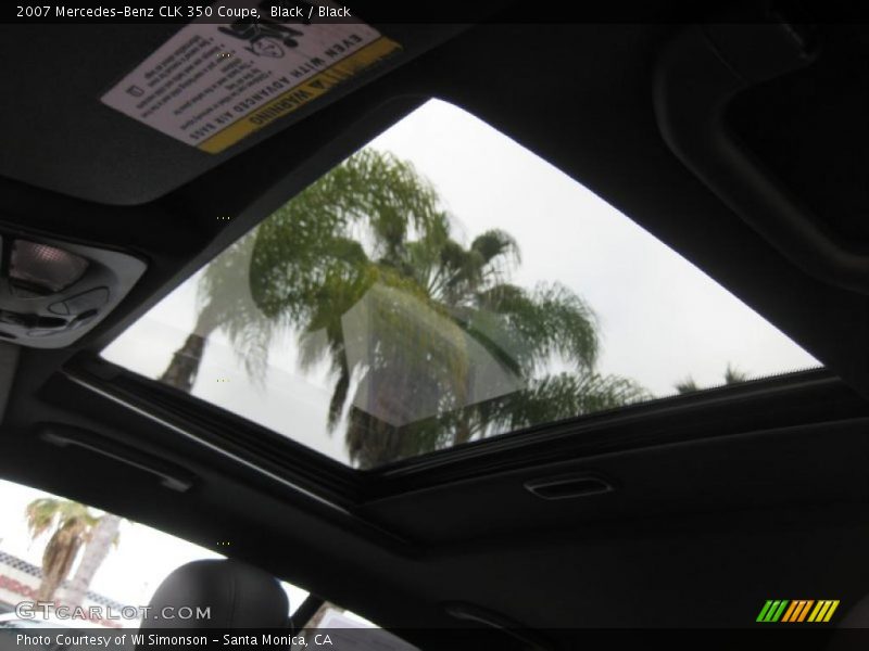 Black / Black 2007 Mercedes-Benz CLK 350 Coupe