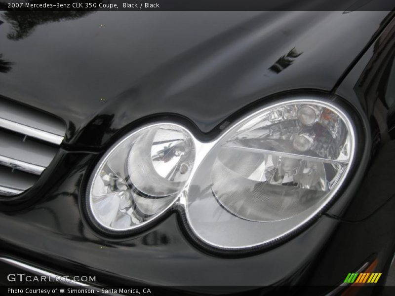Black / Black 2007 Mercedes-Benz CLK 350 Coupe