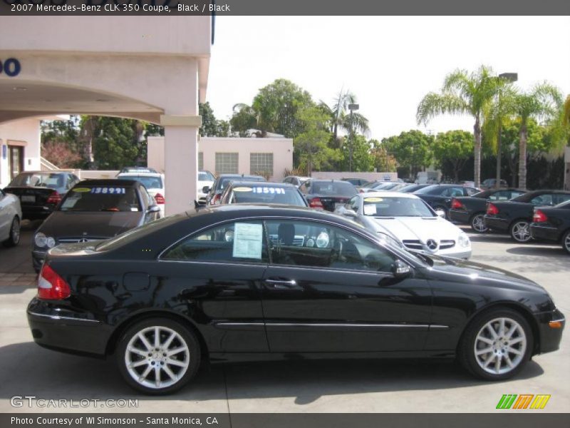 Black / Black 2007 Mercedes-Benz CLK 350 Coupe